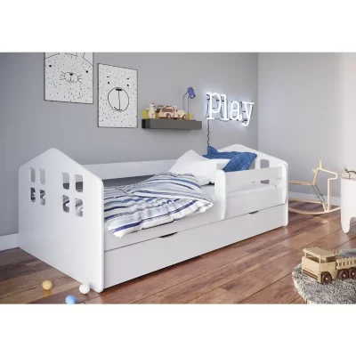 KOCOT KIDS  Kacper Jour, Bois d'ing&eacute;nierie, Blanc, Lit d&rsquo;Enfant