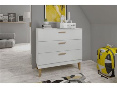 KOCOT KIDS KUBI Commode d'enfant, Blanc, 90x47x100