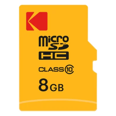 KODAK  8 Go microSDHC Carte M&eacute;moire Micro SD avec Adaptateur SD Class 10