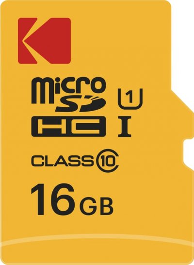 KODAK  Class10 U1 Carte m&eacute;moire microSDHC - 16 GB - Avec adaptateur