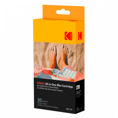 KODAK  KODMC20 Pack de 20 feuilles compatible Mini Shot et imprimante Mini 2
