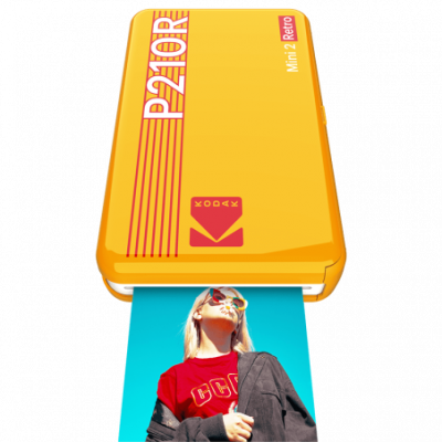  Kodak Mini 2 Retro P210r Portable Photo Printer Jaune
