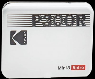 KODAK  Mini 3 Retro 4PASS Imprimante Photo Portable (7,6x7,6cm) - Blanc