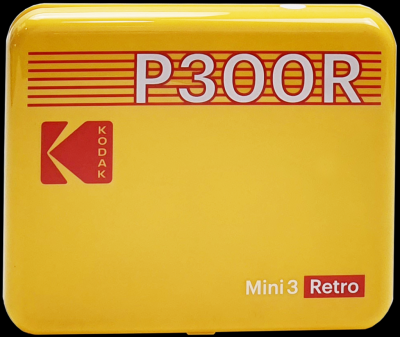 KODAK  Mini 3 Retro 4PASS Imprimante Photo Portable (7,6x7,6cm) - Jaune