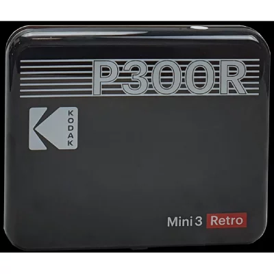 KODAK  Mini 3 Retro 4PASS Imprimante Photo Portable (7,6x7,6cm) - Noir