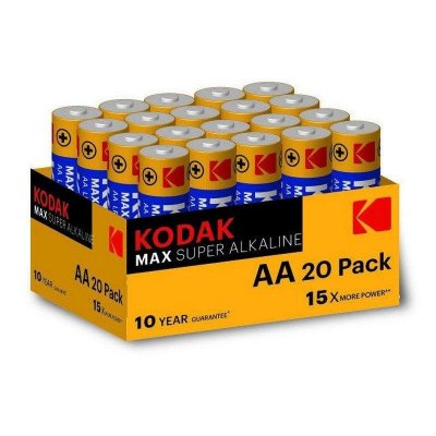 KODAK  Piles Alcalines Max Aa Lr6 20 Unit&eacute;s One Size Multicolour