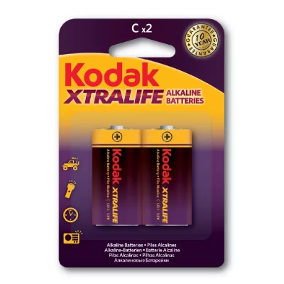 KODAK  - Piles - XTRALIFE Alcaline - C / LR14 - pack de 2 