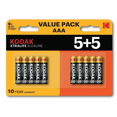 KODAK  Xtralife Alkaline Aaa Battery 10 (5 5 Pack)
