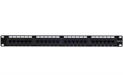 CONECTICPLUS KOMELEC Panneau de brassage ethernet rj45 24 ports 19' 1u cat6 non blind&eacute;