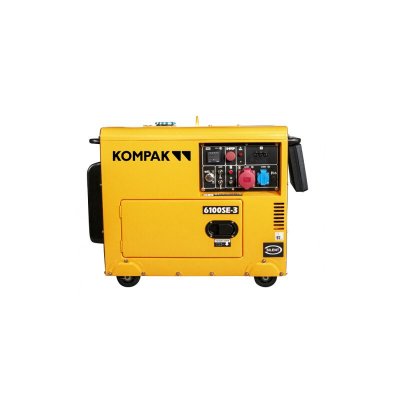 KOMPAK  Groupe &eacute;lectrog&egrave;ne 5500W Diesel 230V/400V Insonoris&eacute; NT-6100SE-3