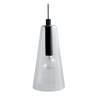 TOSEL KON - Suspension conique verre noir