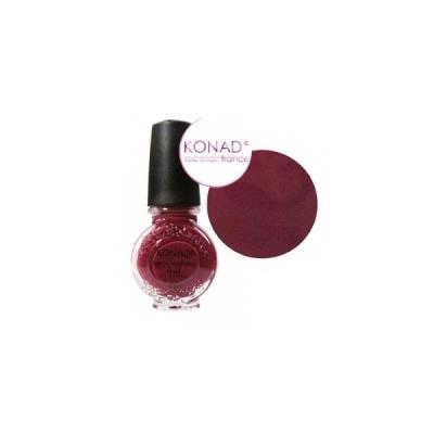 GENERIQUE Konad - Smalto per nail art, colore rosso granato, 11 ml
