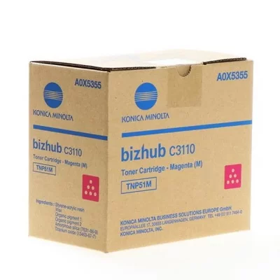 KONICA MINOLTA  TNP51M Toner Magenta A0X5355 (TNP51M)
