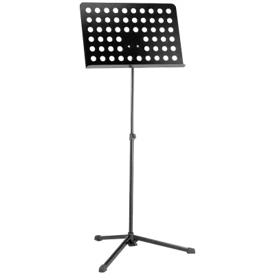 K&M Konig & Meyer 12179 Music Stand Pupitre Noir Avec Plateau Perc&acute; Noir