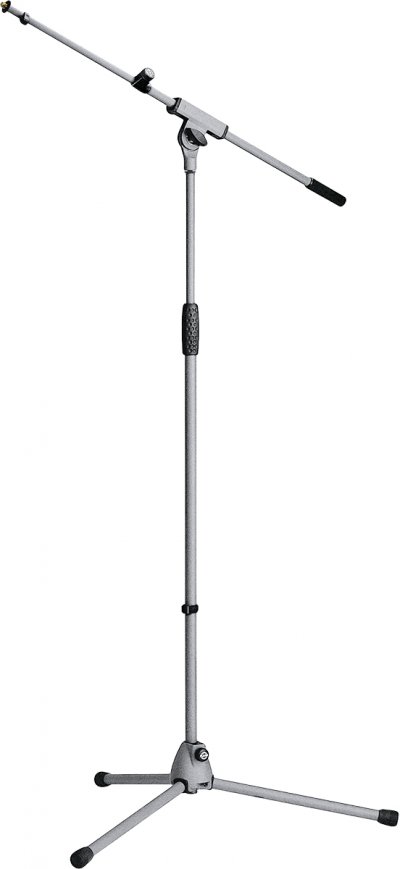 K&M Konig & meyer 21080 pied de micro gris avec soft touch