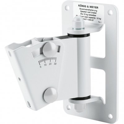 K&M Konig & Meyer 24471 support mural universel pour enceinte, blanc