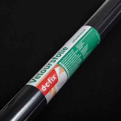 MANUTAN Konrad Hornschuch AG D-C-Fix Feuille Plastique adh&eacute;sive Velours Noir