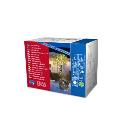 KONSTSMIDE  3611-110 Guirlande 80 Micro LED Blanc Chaud + C&acirc;ble Noir 24 V