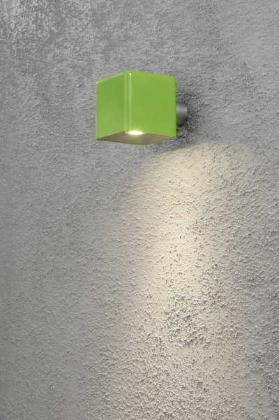 KONSTSMIDE  amalfi spot mural led ext&eacute;rieur 12vsystem vert 3w, ip54