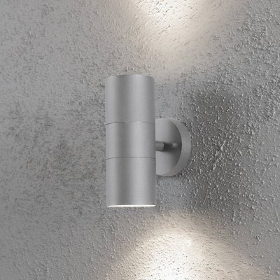 KONSTSMIDE  Applique ext&eacute;rieure NEW MODENA grise &agrave; 2 lampes