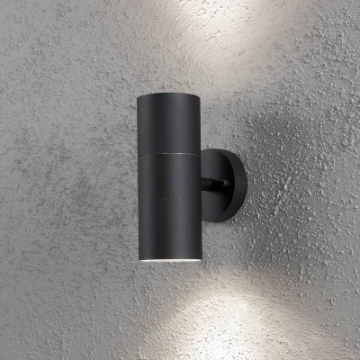 KONSTSMIDE  Applique ext&eacute;rieure NEW MODENA noire &agrave; 2 lampes