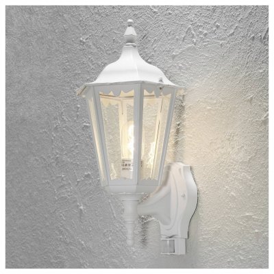 KONSTSMIDE  Applique Firenze avec capteur, debout, blanche