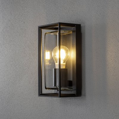 KONSTSMIDE  applique murale brindisi verre noir mat 434032