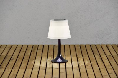 KONSTSMIDE  Assisi Lampe de table solaire &agrave; LED Noir