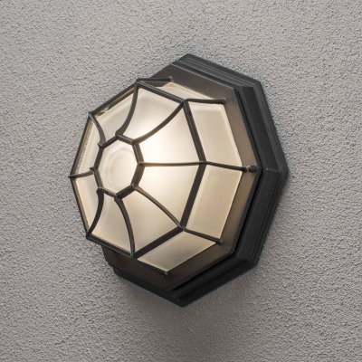 KONSTSMIDE  budget plafonnier ext&eacute;rieur basic noir mat, ip23