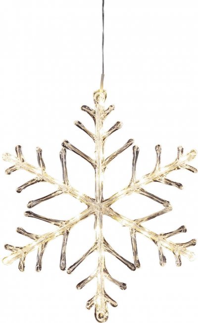 GENERIQUE Konstsmide Christmas Flocon de neige lumineux LED blanc chaud