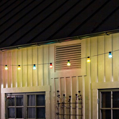 KONSTSMIDE CHRISTMAS  Guirlande Biergarten 10 ampoules LED color&eacute;es
