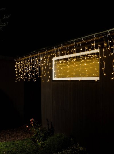KONSTSMIDE  Christmas Rideau lumineux LED Gr&eacute;sil 400&nbsp;lampes
