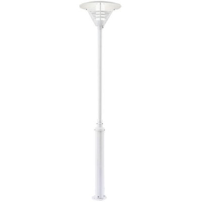 KONSTSMIDE  gemini t&ecirc;te et lampadaire ext&eacute;rieur classique blanc mat max watt 1x 60, e27, ip44 
