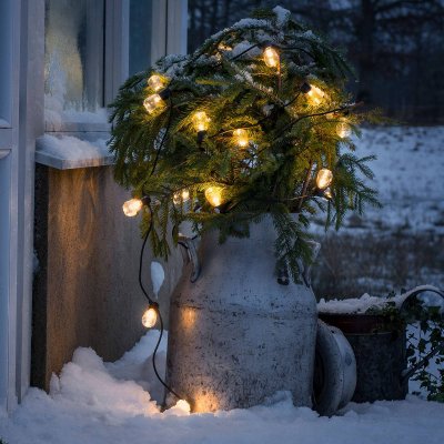 KONSTSMIDE CHRISTMAS KONSTSMIDE Guirlande lumineuse avec 20 ampoules ovales transparentes