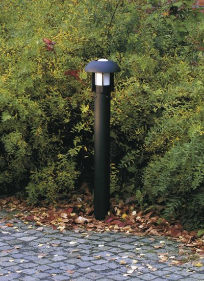 KONSTSMIDE  Heimdal Borne d'ext&eacute;rieur classique noir mat, IP44