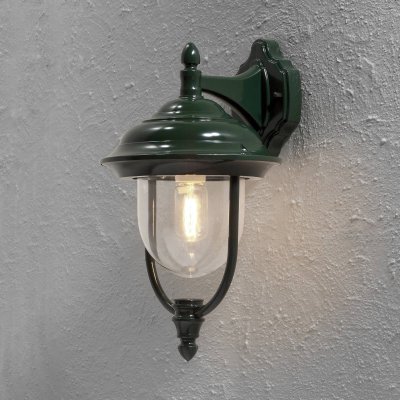KONSTSMIDE  Jolie applique ext&eacute;rieur Parma invers&eacute;e verte