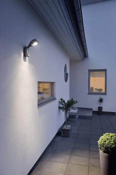 KONSTSMIDE  Modern Latina Applique murale surpuissante &agrave; LED avec d&eacute;tecteur de mouvement Petit format