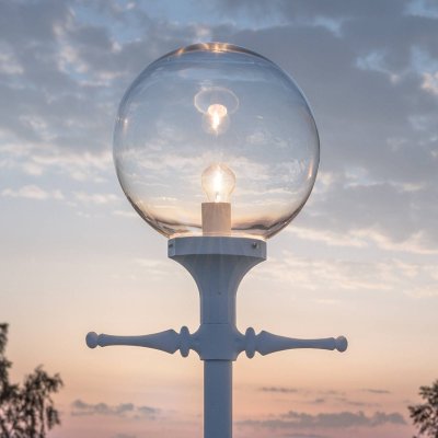KONSTSMIDE  orion lampadaire taurus ext&eacute;rieur blanc classique, ip23