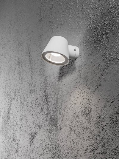 KONSTSMIDE  Trieste Applique D'ext&eacute;rieur D&ocirc;me Moderne Blanche, Ip44