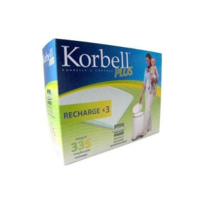 KORBELL  PLUS Recharge 3 pack pour poubelle 26L