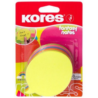 KORES  cubes de notes adh&eacute;sives bulles, 70 x 70 mm, uni n48707n