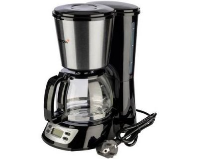  Korona electric 12113 machine &agrave; caf&eacute; avec minuteur inox noir 