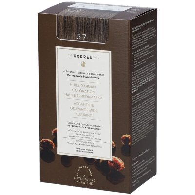 KORRES  Coloration Permanente 5.7 Ch&acirc;tain Clair Marron 4uts