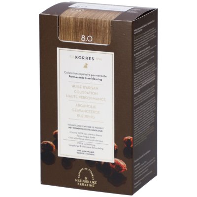 KORRES  Coloration Permanente Huile D'Argan Blond Clair 8.0