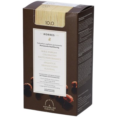 KORRES  Coloration Permanente Huile D'Argan Blond Platine 10.0
