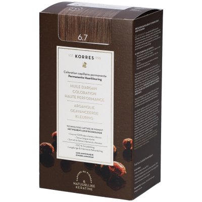 KORRES  Huile d'Argan Coloration 6.7 Blond Fonc&eacute; Marron 50ml