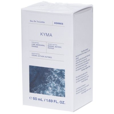 KORRES Kyma Eau de toilette pour homme test&eacute;e dermatologiquement et v&eacute;g&eacute;talienne 50 ml