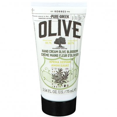 KORRES  Olive & Cr&egrave;me pour les mains &agrave; la fleur d'olivier 75 ml