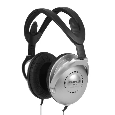KOSS  Ur 18 Headphones Noir,Argent&eacute;