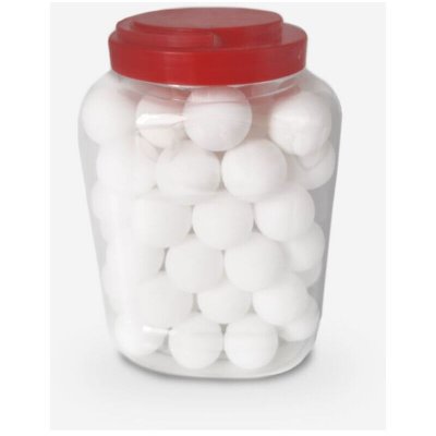PLAYTOWN Koule - 60 balles de ping-pong blanche professionnelles de diam&egrave;tre 40mm